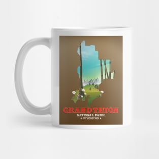 Grand Tenton National park Travel poster Mug